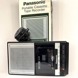 Vintage Panasonic Portable Cassette Tape Player Recorder RQ-2103
